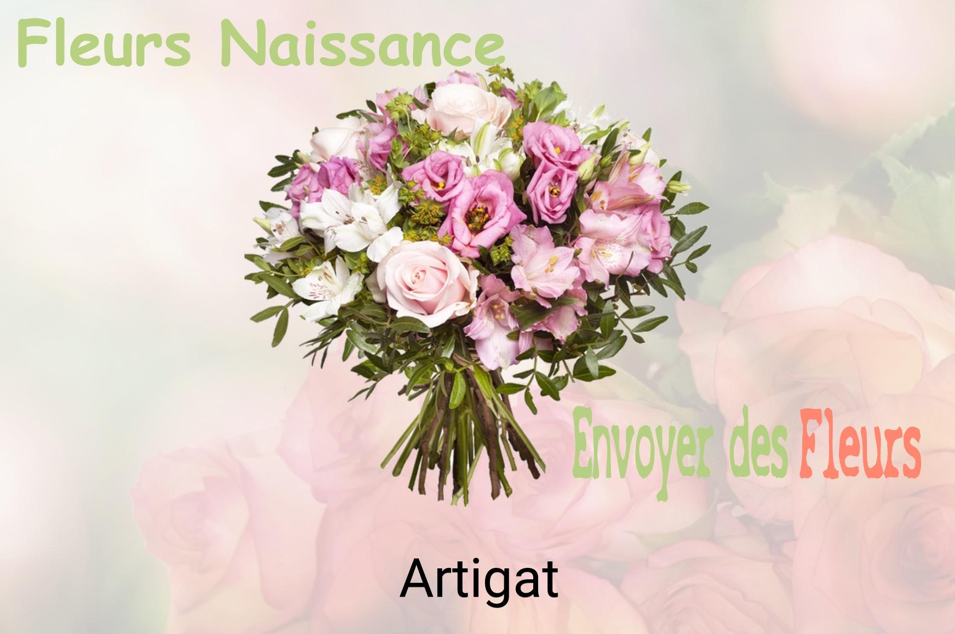 Bouquet de fleurs de naissance livré à Artigat